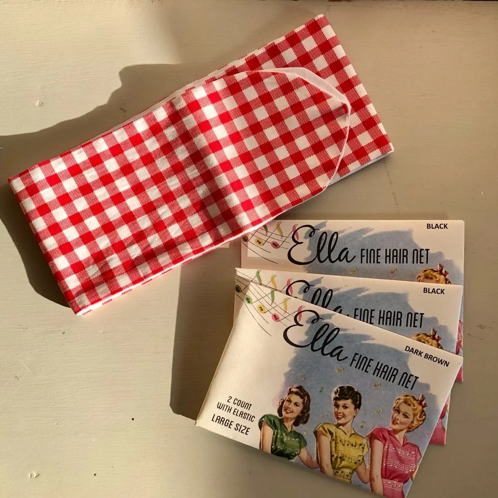 Retro Hair Nets New Reproduction And Head Scarf New